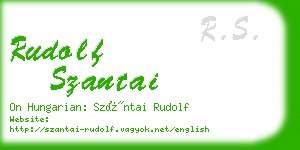 rudolf szantai business card